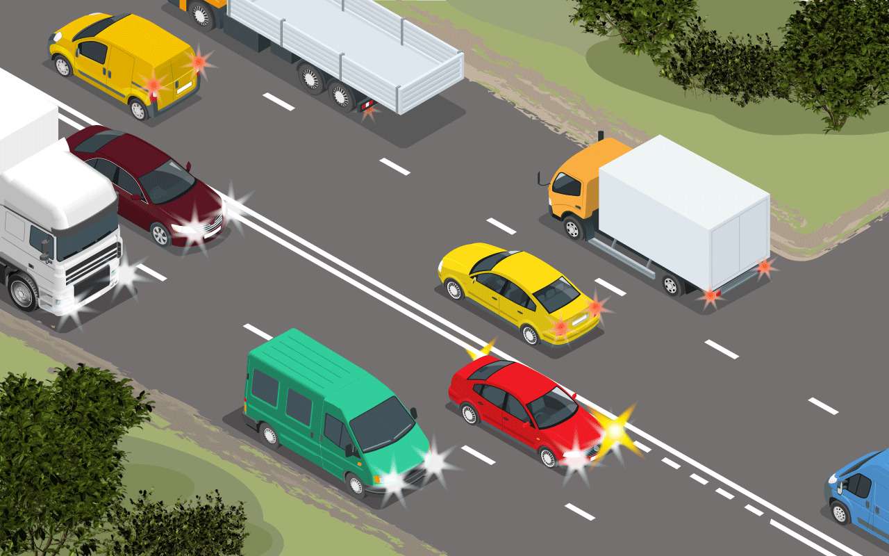 Массовый завал на шоссе - вы всегда можете стать его виновником