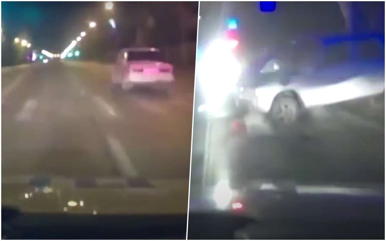 Подросток удирал от полиции на Жигулях и попал в аварию (видео)
