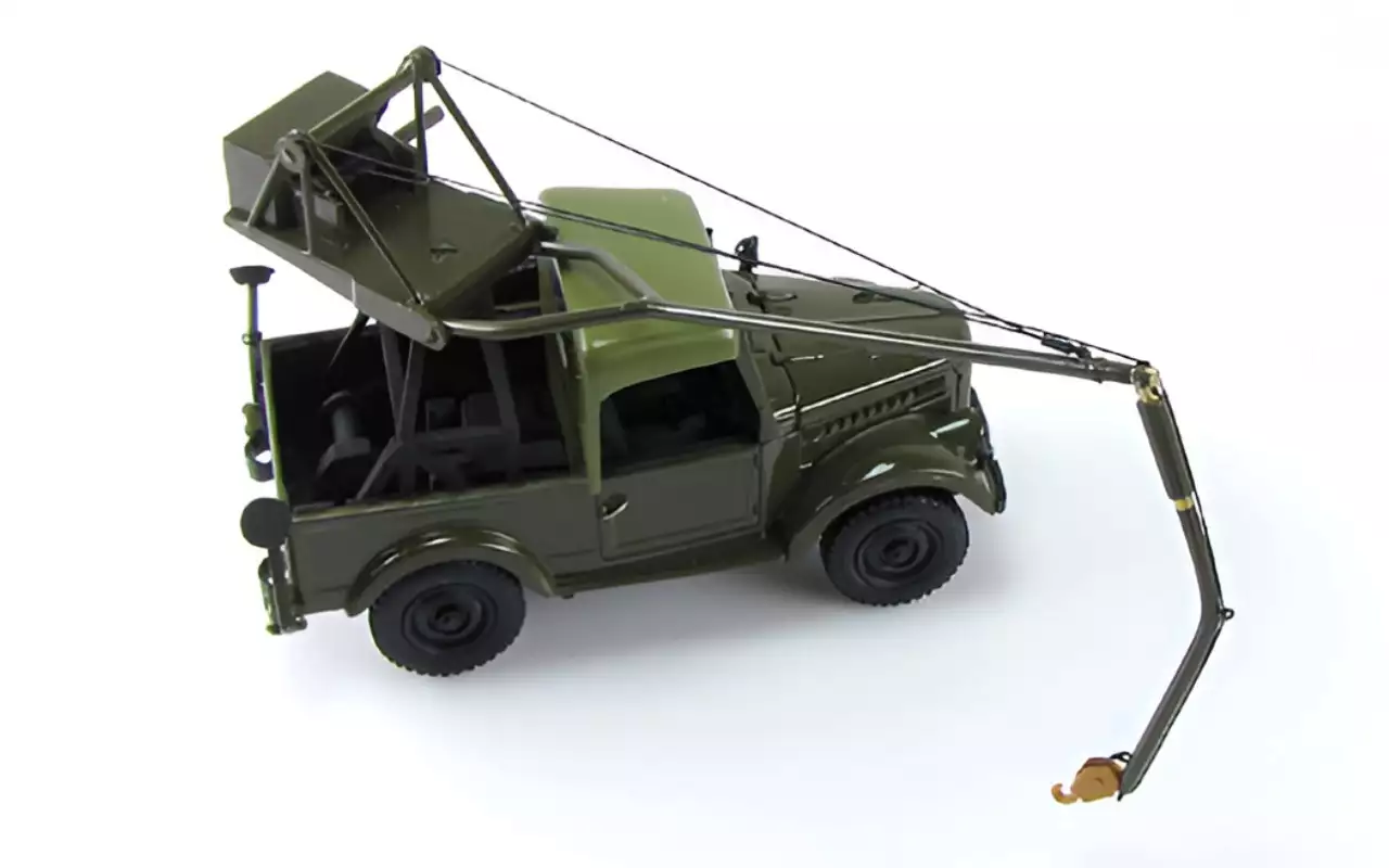 Модель автокрана на базе ГАЗ-69