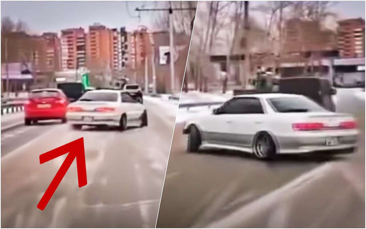 Дерзкий сибирский дрифтер попал на штраф (видео)