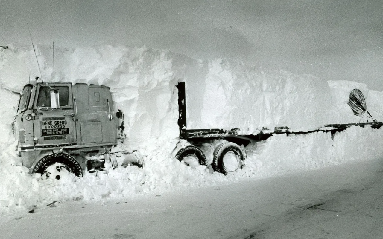 Штат Огайо. Джеймс Трули застрявший в снегах