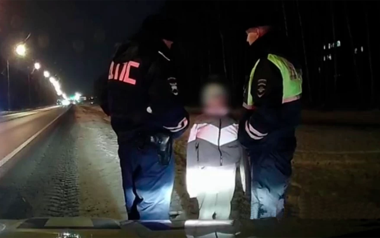 В Костромской области ребенок остался один на обочине трассы (видео)