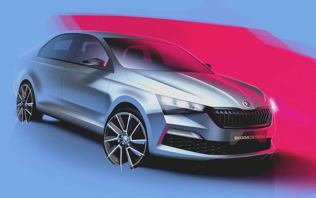 Skoda публикует первые изображения лифтбека Rapid