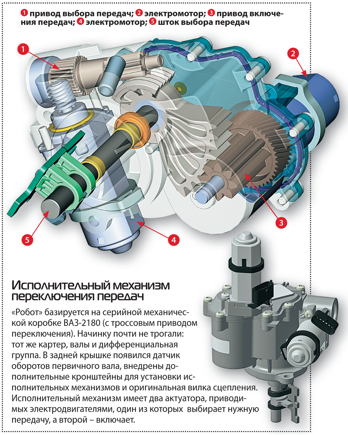 Схема коробки робот