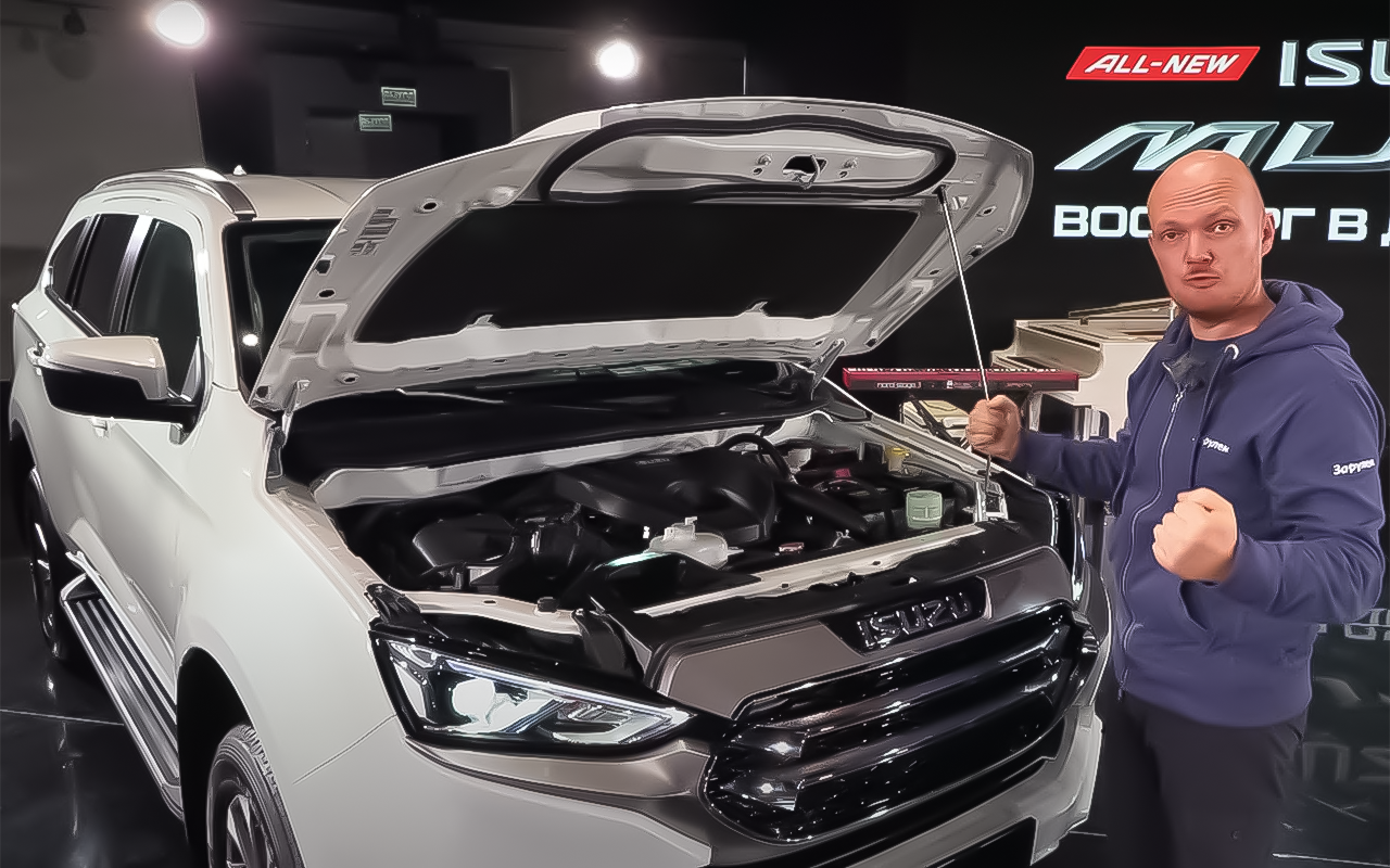 Новый Isuzu Mu-X: подробный видеообзор