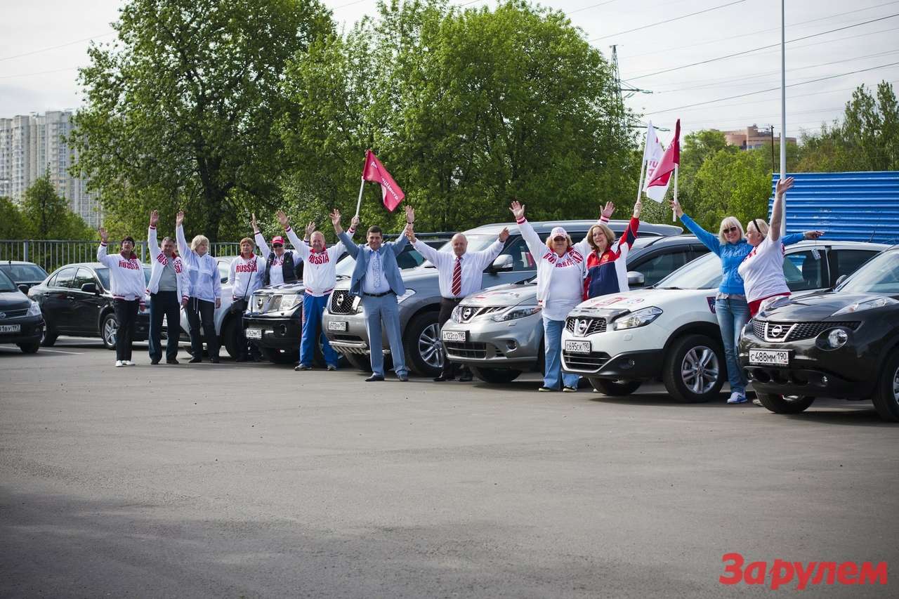Финишировал автопробег чемпионов олимпийских игр «Зажги олимпийский огонь в себе!»
