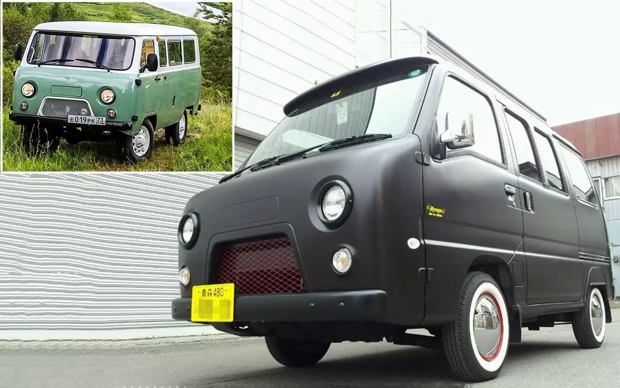 УАЗ привлекает и японцев. Однако им больше по душе не «козлик», а «буханка», полноприводный микроавтобус, впервые выпущенный в 1965 году под индексом УАЗ-452. Японцам нравится сочетание стиля ретро, мультяшной внешности и серьезных возможностей на бездорожье. Но купить русскую машину могут далеко не все. Поэтому японские компании наладили производство тюнинг-комплектов, превращающих местные микроавтобусы в подобие «буханки». Японцы тоже любят автокопии. Так, Mitsuoka сделала Jaguar Mk2 из… Nissan March (Micra). Англичане хотели обидеться, но японцы выкрутились, сообщив, что они таким образом отметили юбилей почитаемой модели. Также Mitsuoka «творчески» копировала и британский же Morgan Aero 8, и довоенный Mercedes-Benz SSK.