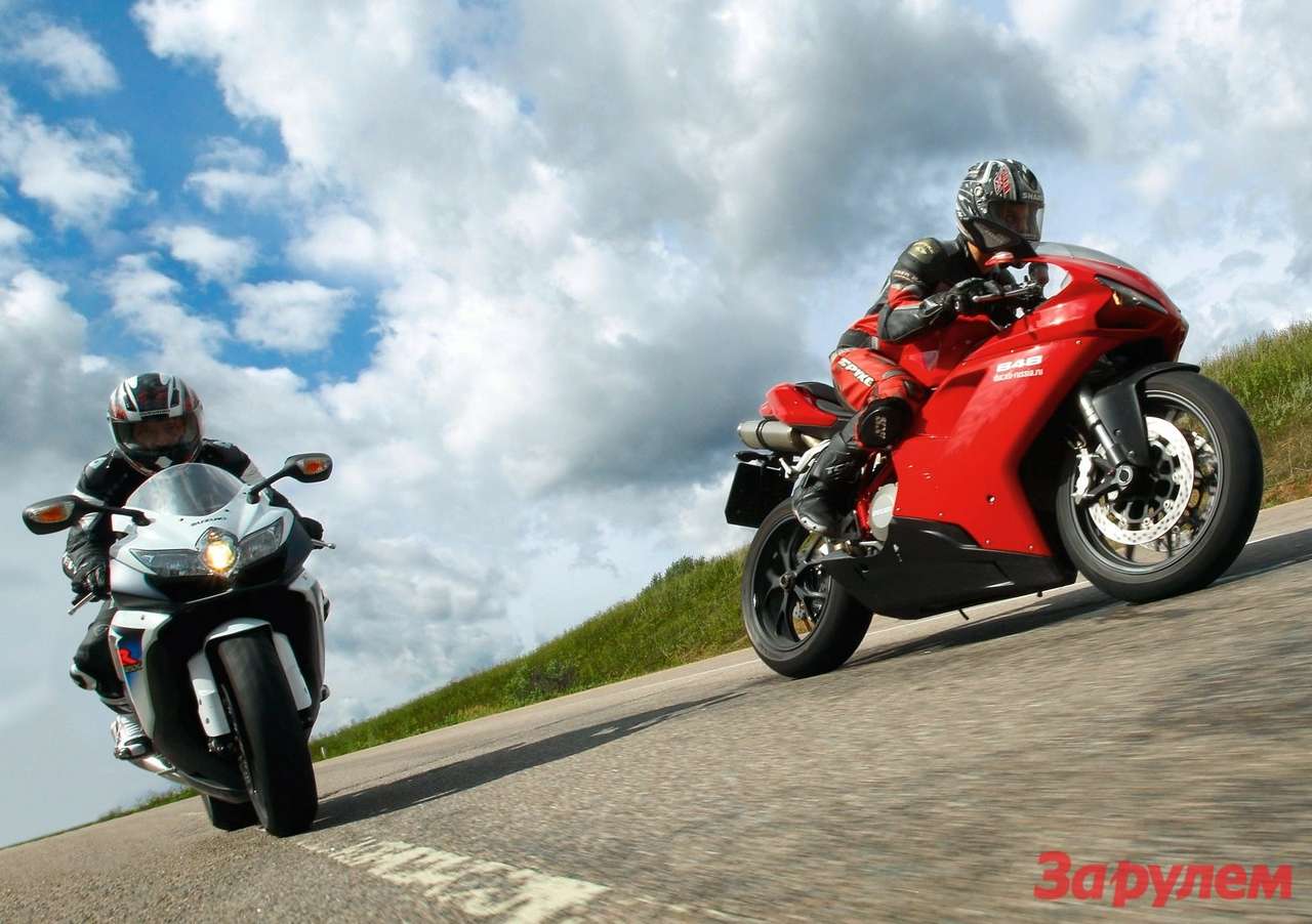 Сравнительный тест Suzuki GSX-R750 и Ducati 848