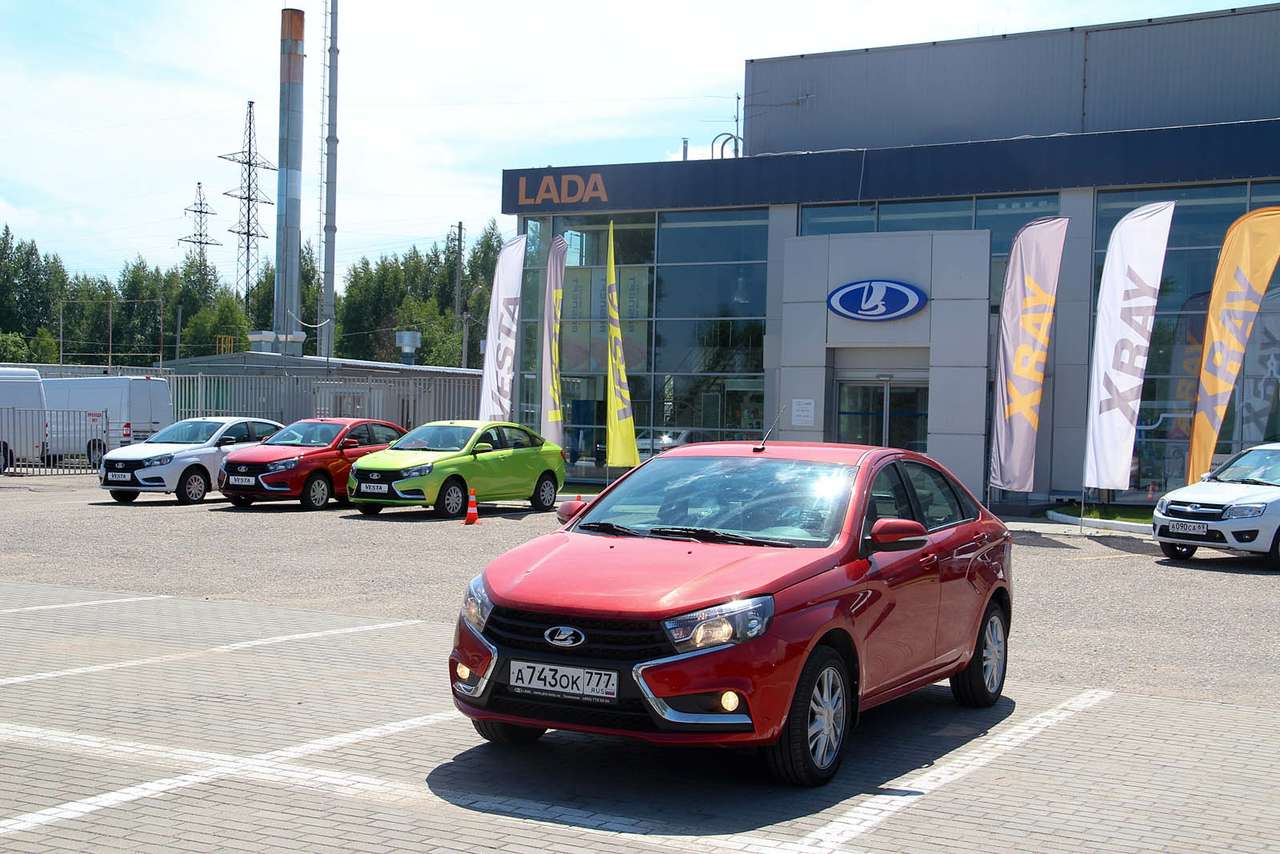 Lada Vesta из парка ЗР: сила сцепления