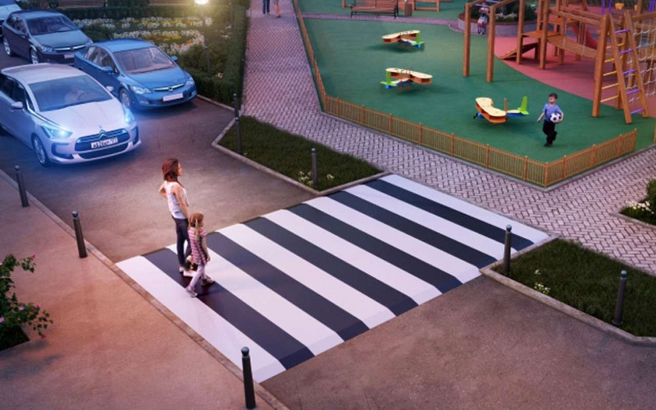 Минтранс хочет приподнять зебры над дорогой