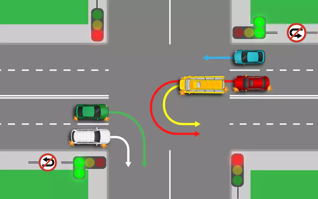 Каждому – по зеленой стрелке. И как теперь проехать?!