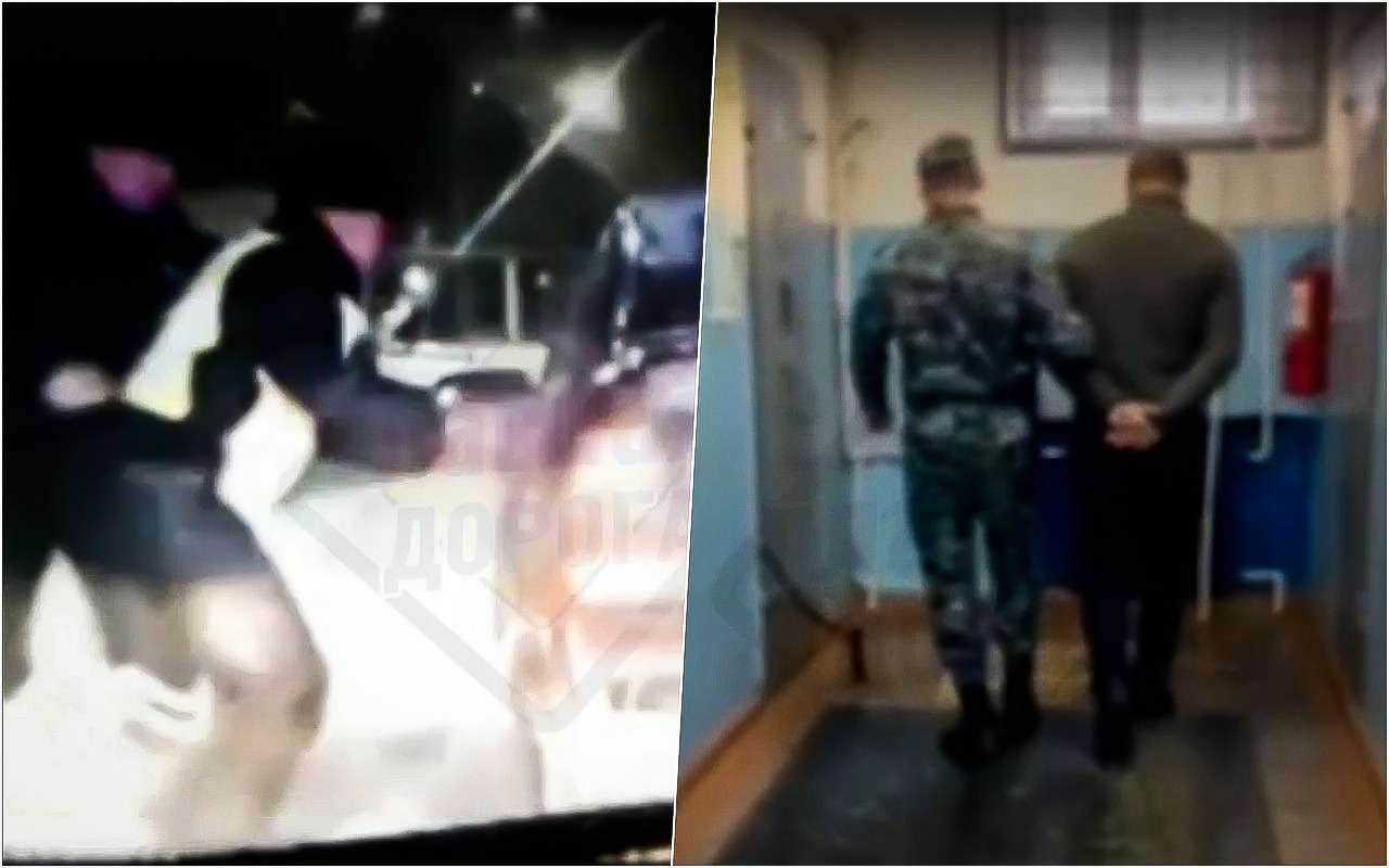 Полицейский запрыгнул в машину нарушителя, и вот чем все закончилось