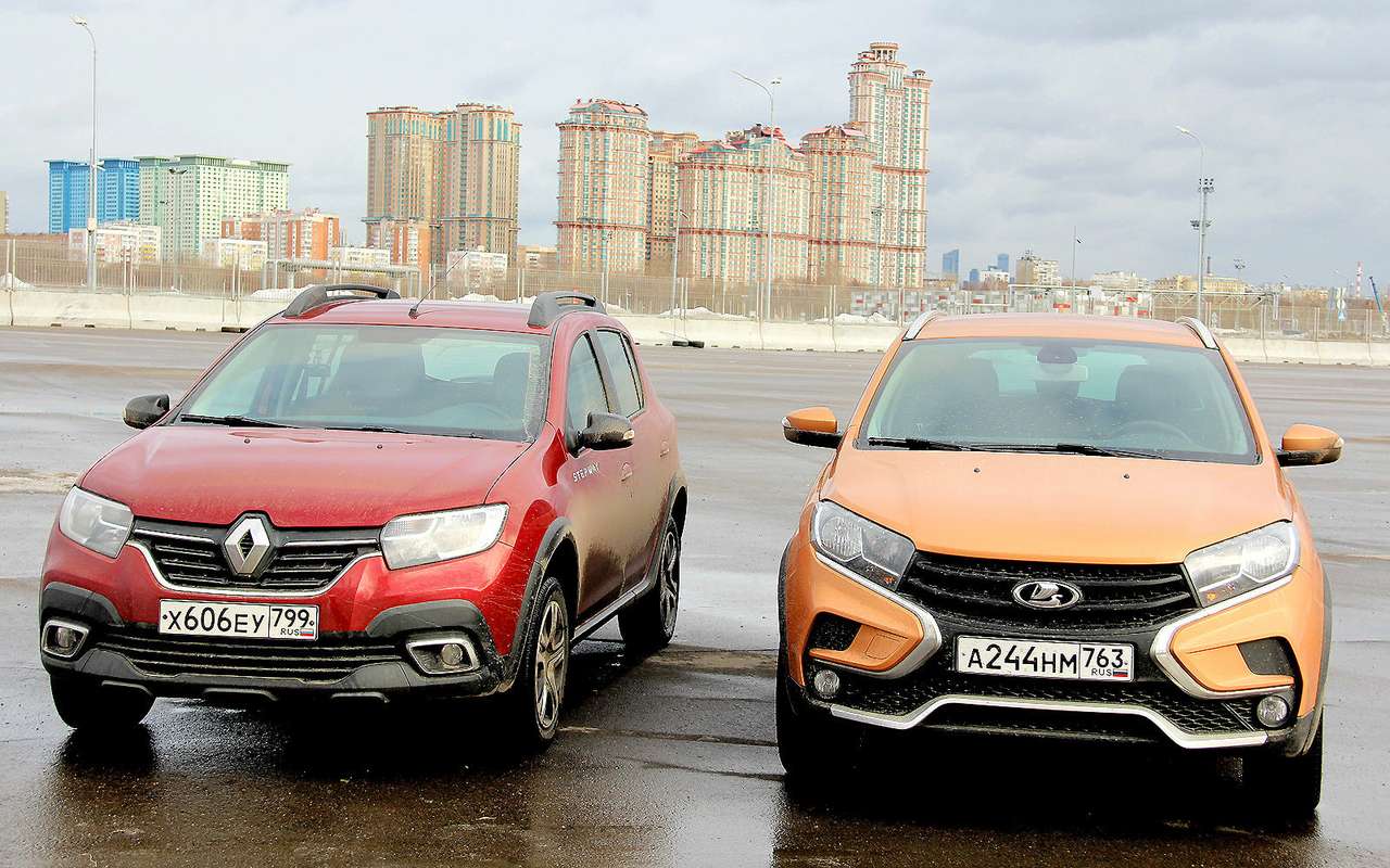 Тест Lada XRAY Cross и Renault Sandero Stepway: дали пару