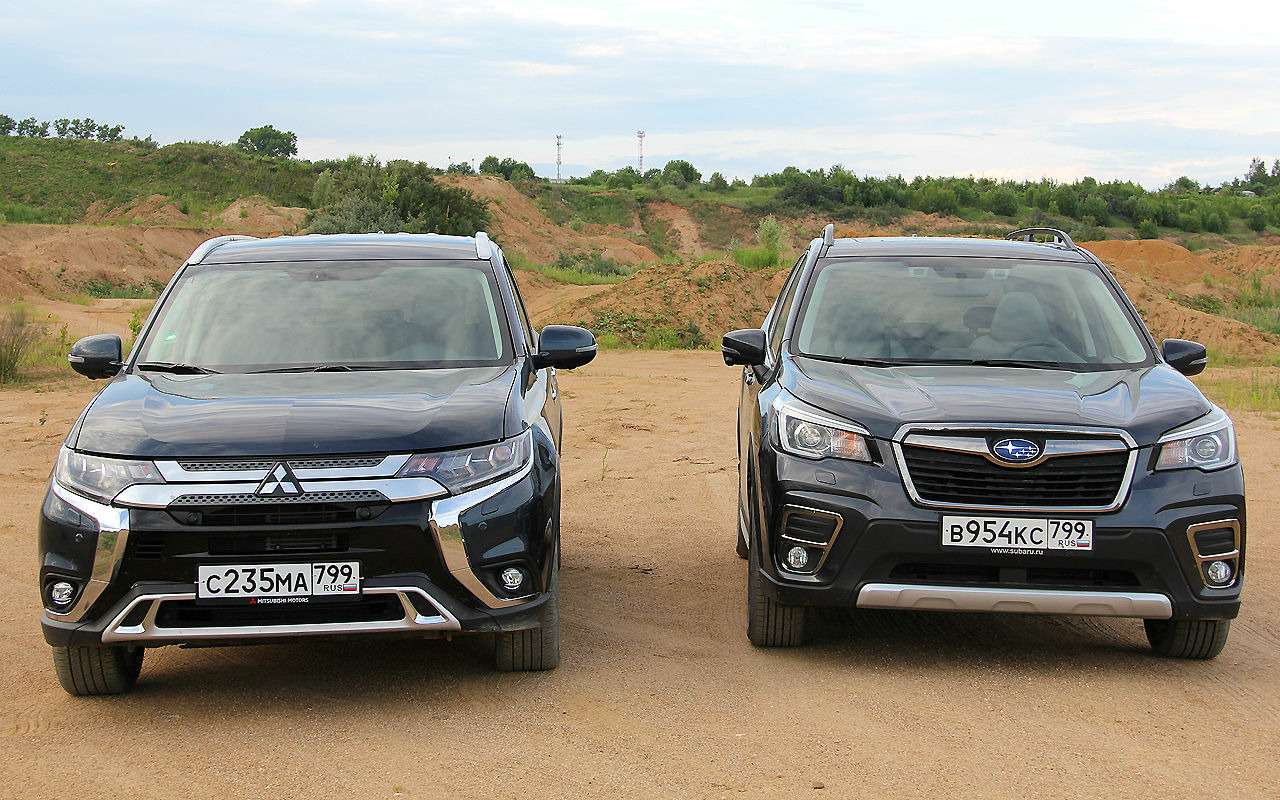 Блог Петра Меньших: Mitsubishi Outlander против Subaru Forester