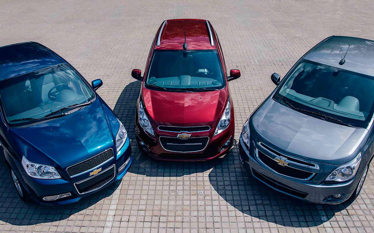 Модельный ряд GM Uzbekistan