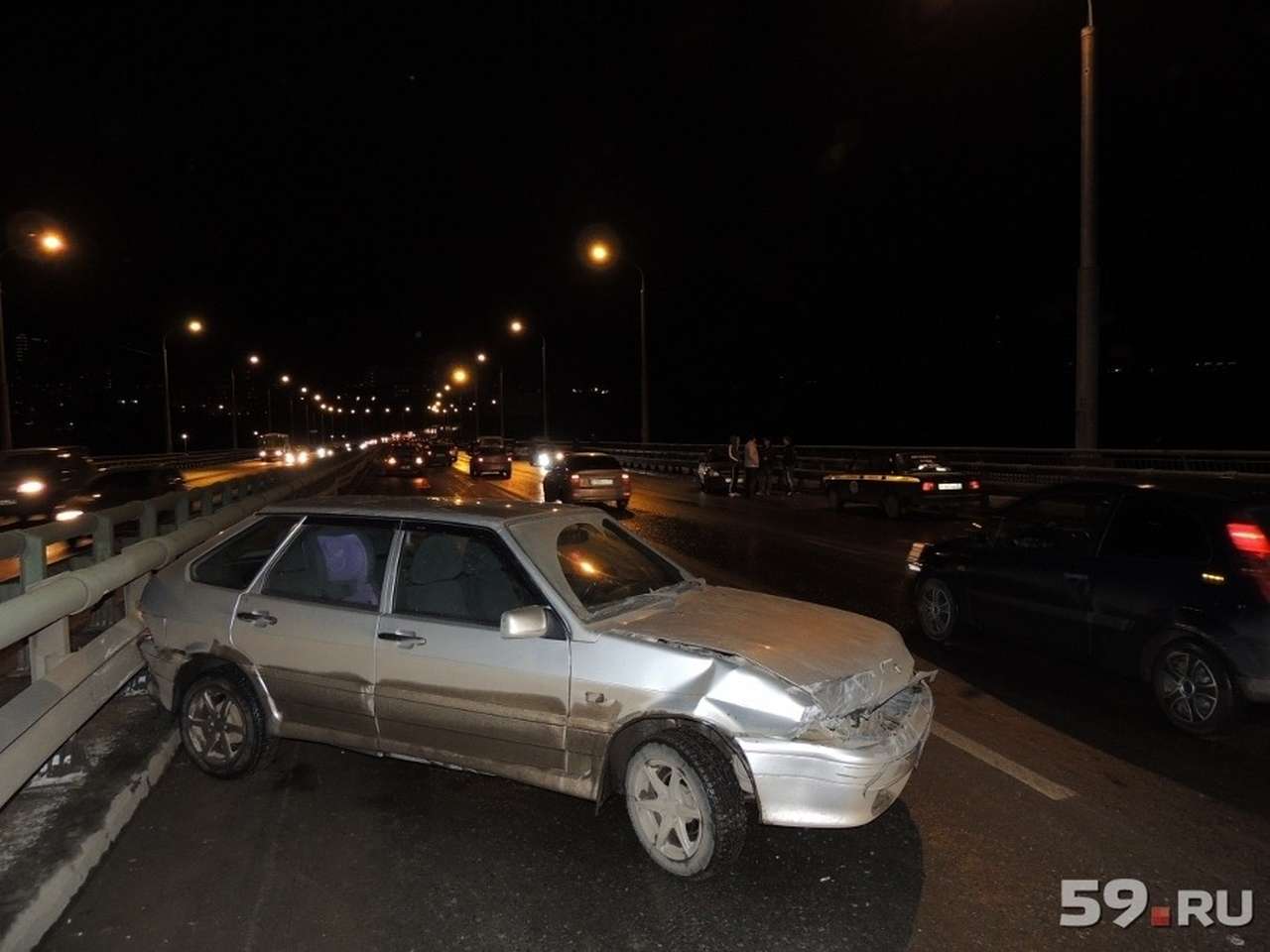 В Перми произошло массовое ДТП из-за гололеда