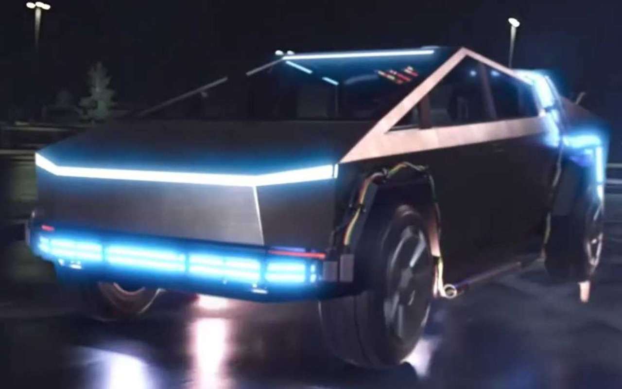 Фанаты воссоздали сцену из фильма «Назад в будущее», поместив туда Cybertruck