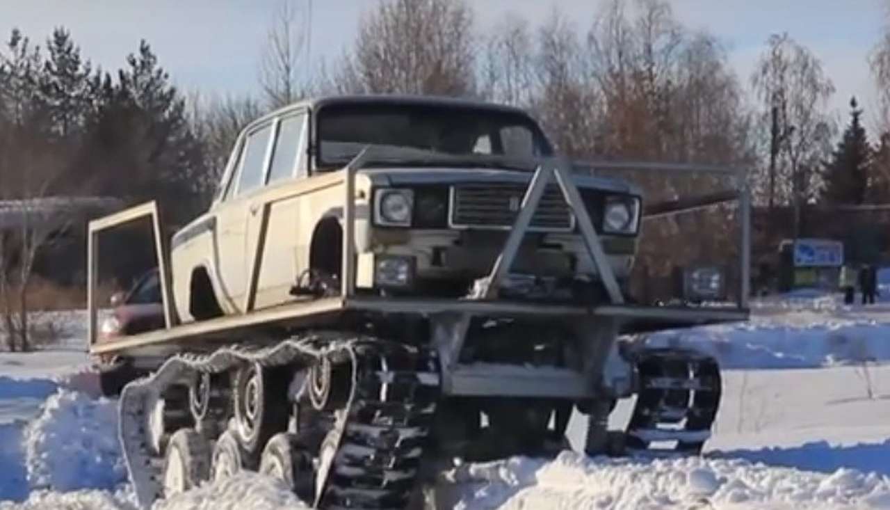Сурово, по-уральски: Жигули по прозвищу Росомаха на гусеничном ходу