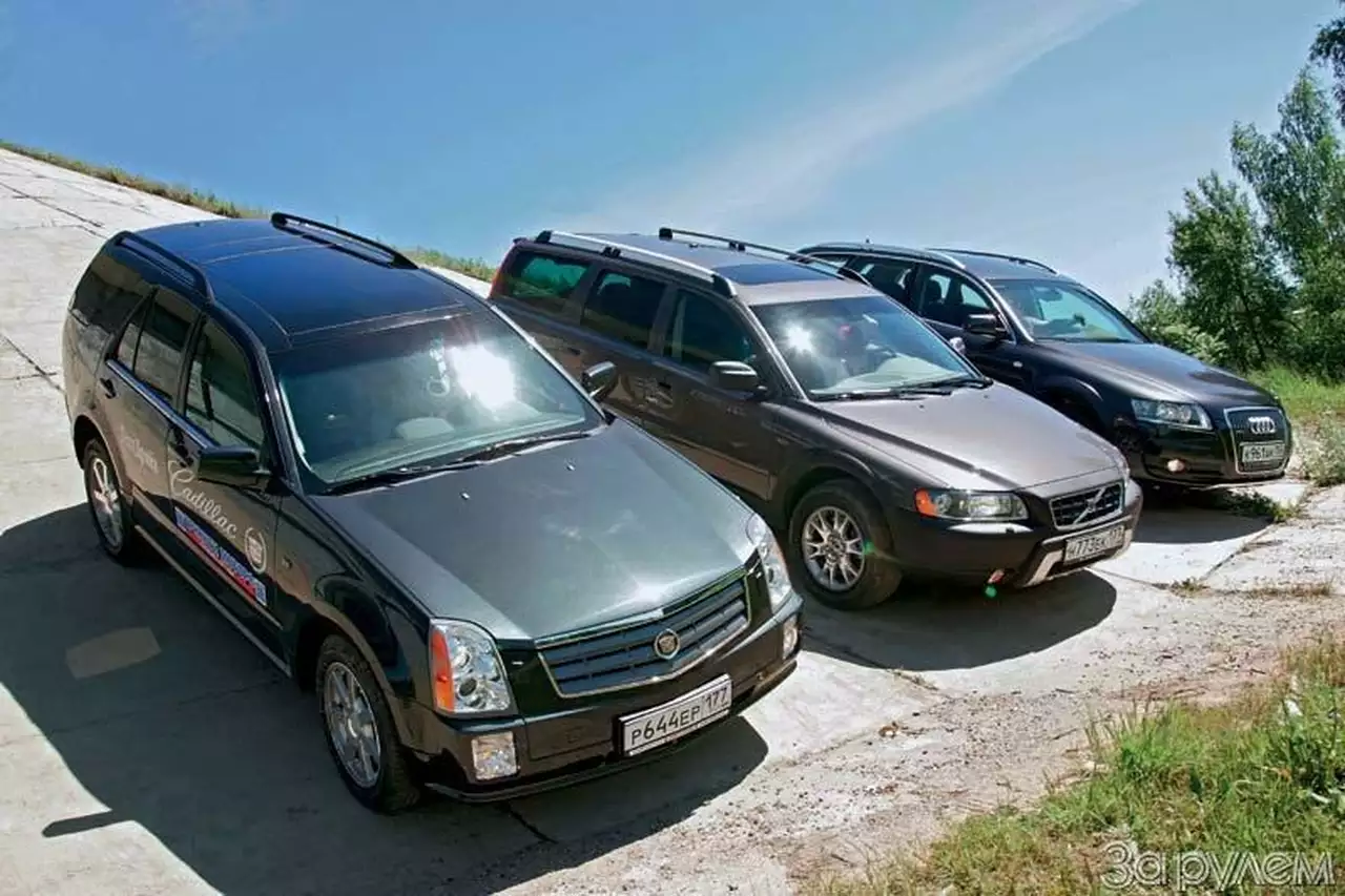 Тест Audi A6 Allroad, Cadillac SRX, Volvo XC70. Выше среднего