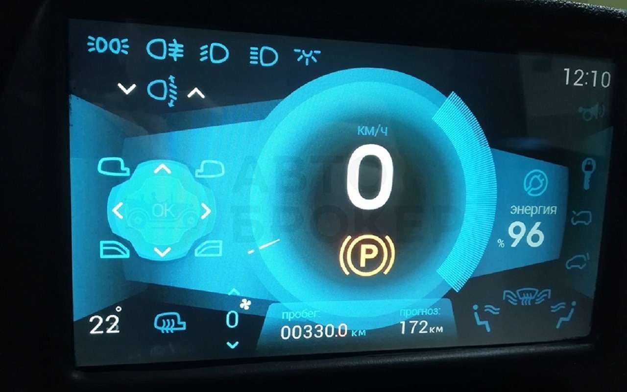 Российский электрокар Zetta: первые фото интерьера