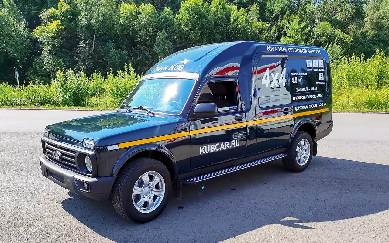 Лада Нива Куб весьма симпатична для коммерческого автомобиля.