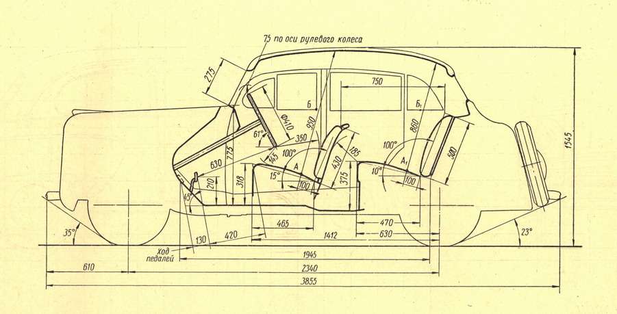Москвич 400 чертеж