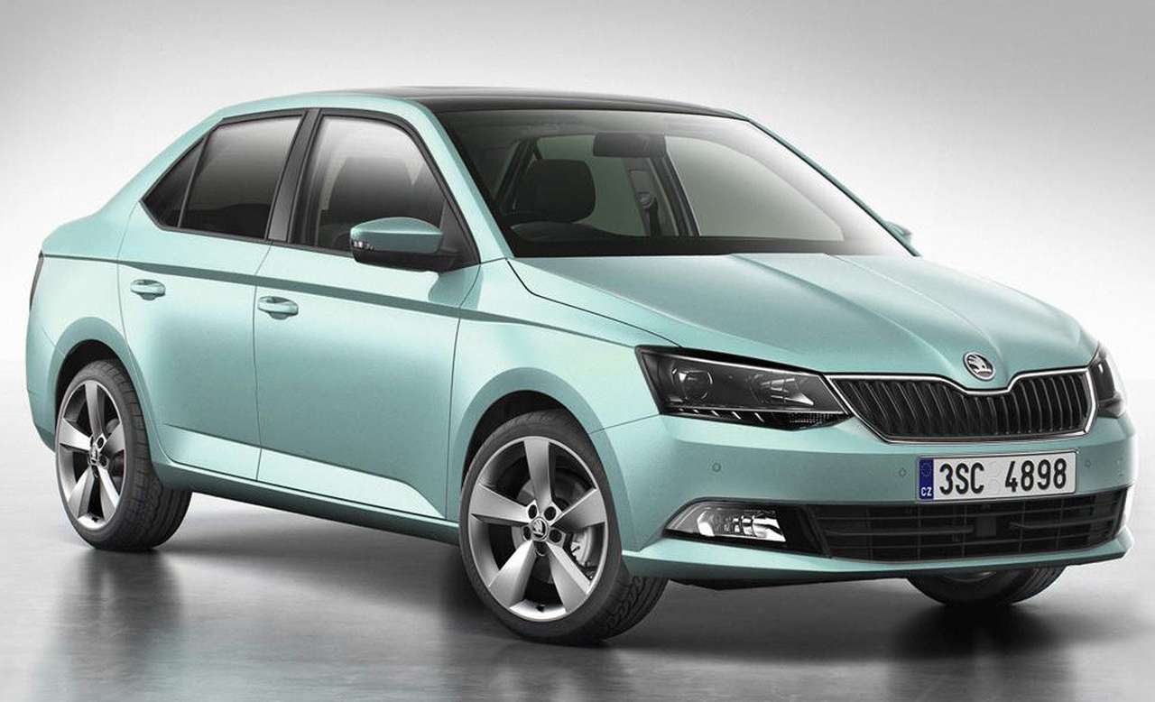 Новая Skoda Fabia виртуально примерила кузов седан