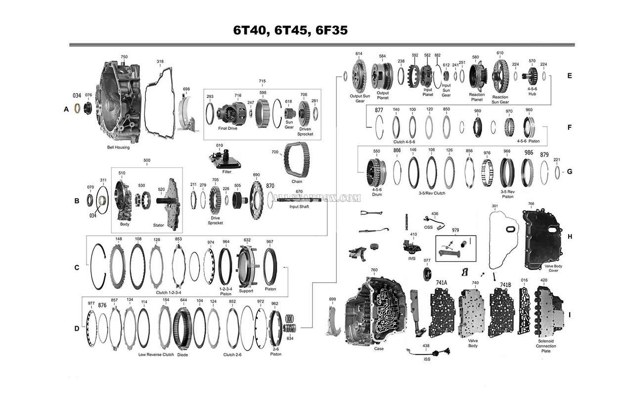 6 30 45. 6т40 АКПП мануал. Схема АКПП 6т30. 6t40 схема гидроблока. Запчасти АКПП 6т40 Шевроле.