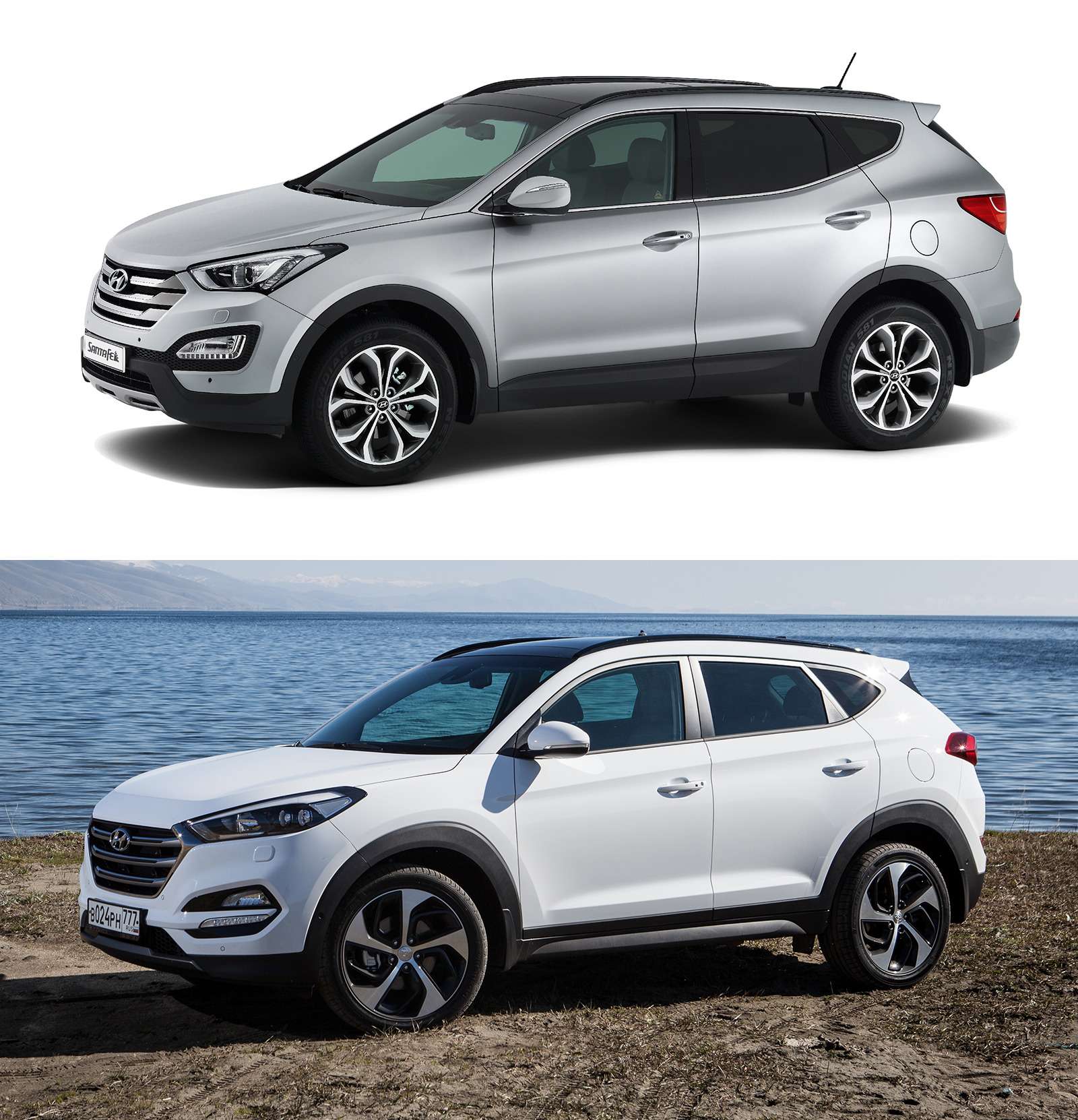 Santa fe сравнение. Hyundai Tucson и Hyundai Santa Fe. Хендай Туссан и Санта Фе 2021. Hyundai Santa Fe ix35. Хендай ix35 и Санта Фе.