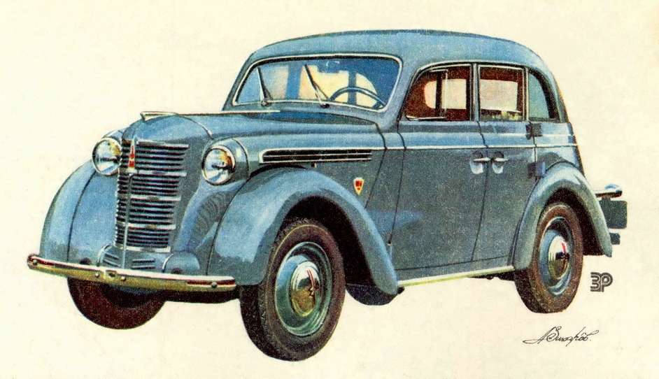 Москвич 400 рисунок