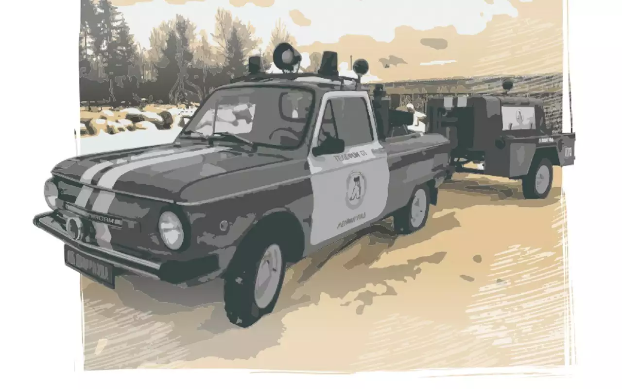 Пожарный Запорожец, созданный в КБ Смирнова