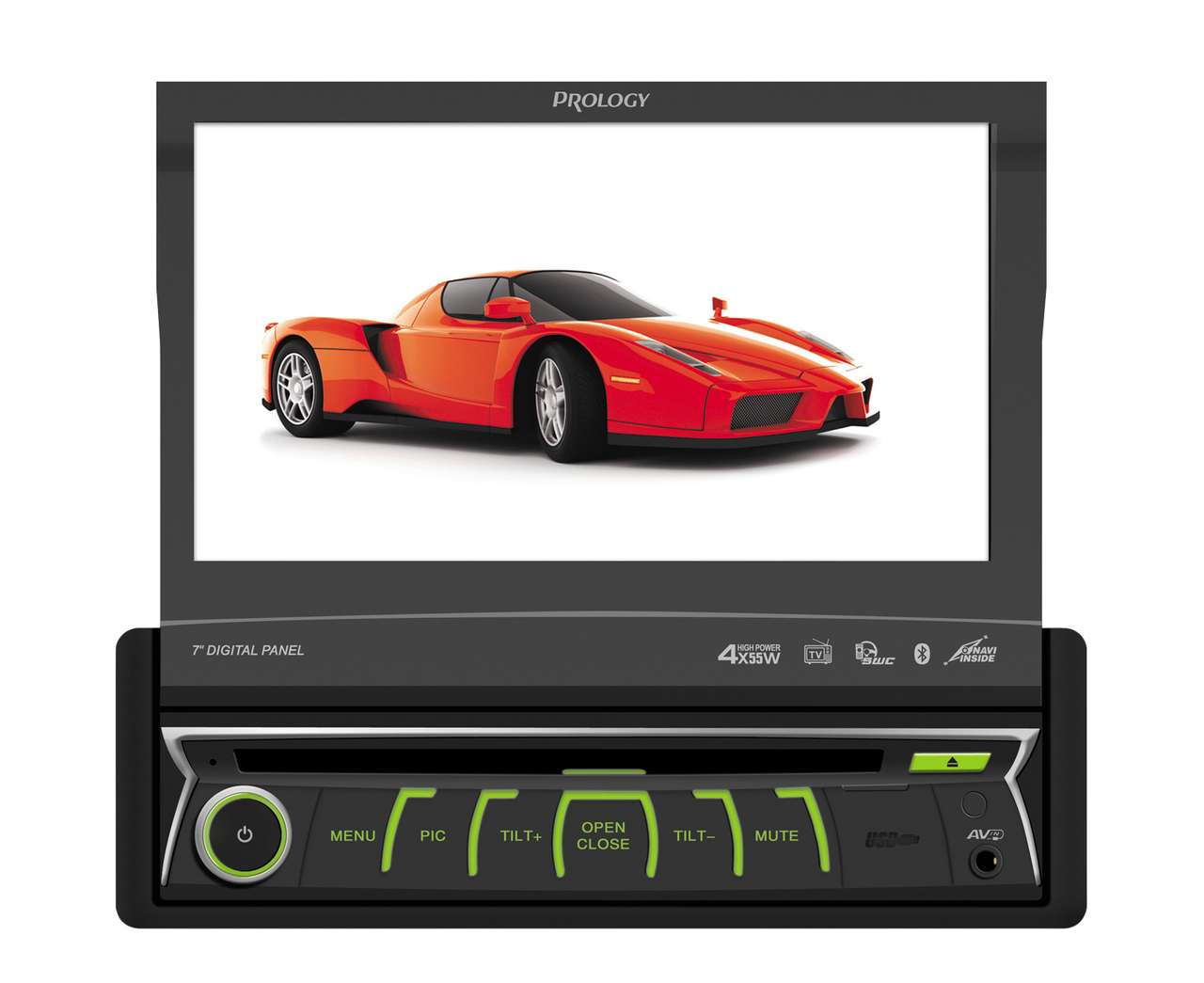 Prology MDN-1730T: полноценные мультимедиа и навигация в размере 1DIN