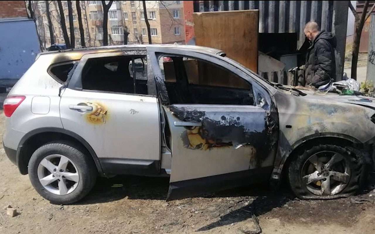 Подожгли машину: не вандализм, обычная бизнес-разборка