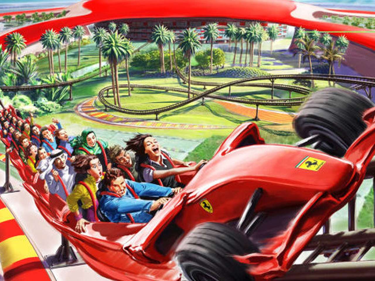 Ferrari World предложил "формульные" ощущения за $60 (ВИДЕО)