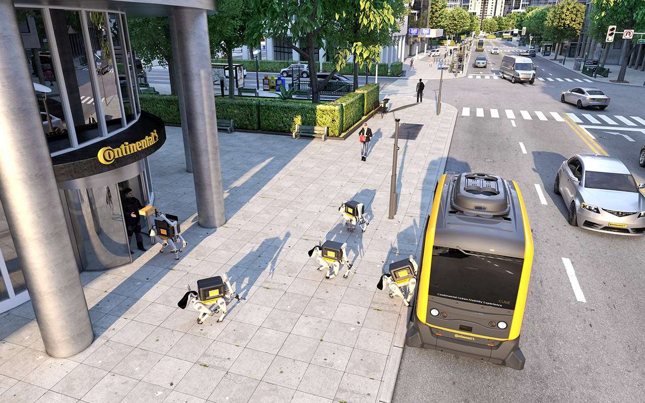 В Continental показали, как можно пачками доставлять роботов с помощью беспилотников