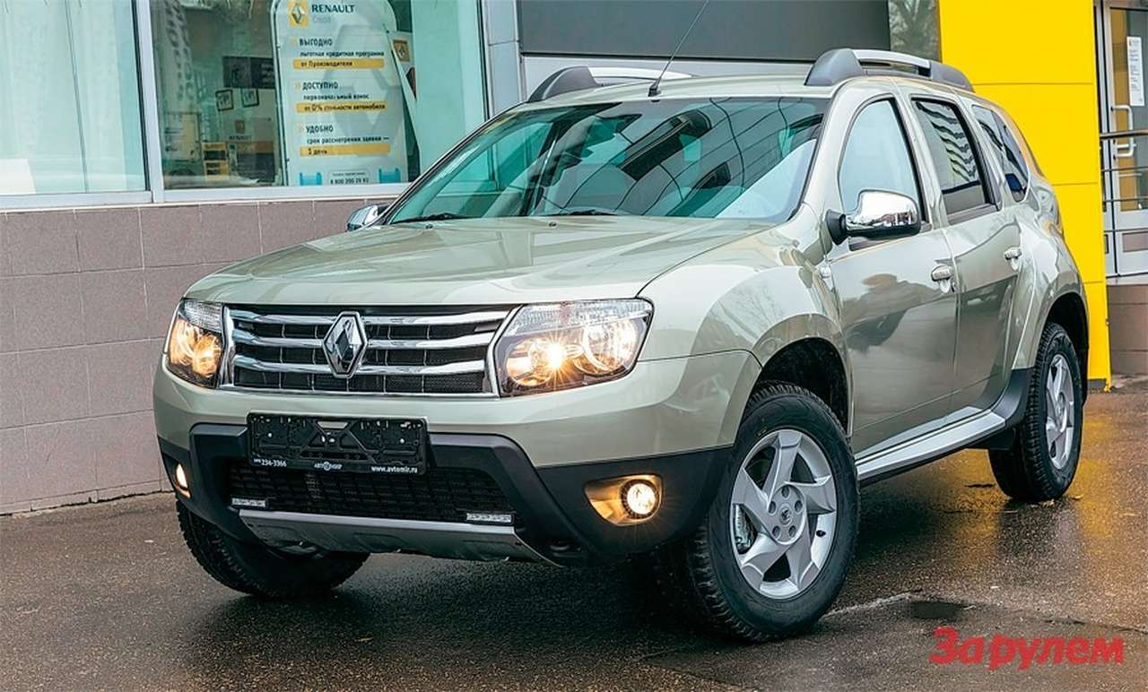 Renault Duster 1,6 л, 102 л.с.; 2,0 л, 135 л.с. (дизель – 1,5 л, 90 л.с.); 5- или 6-ступенчатая механика, 4-ступенчатый автомат; цена базовых версий 479 000– 737 000 руб