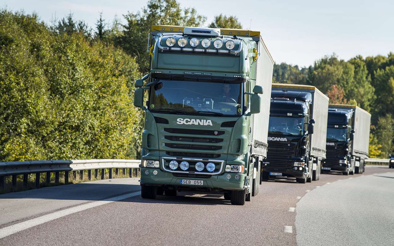Грузовиками Scania можно будет управлять с мобильника