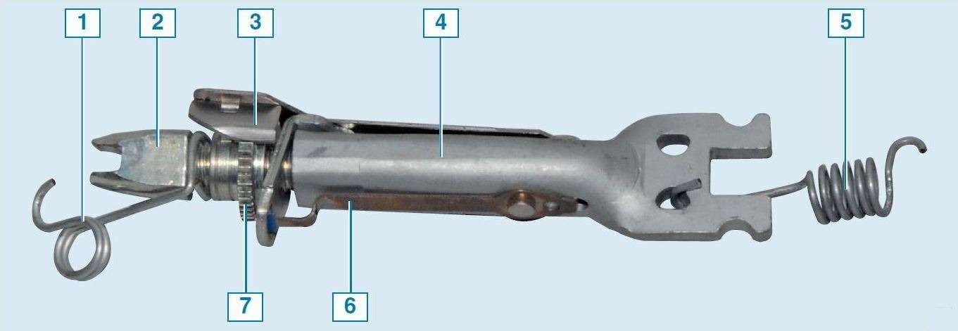 Ларгус схема задних колодок