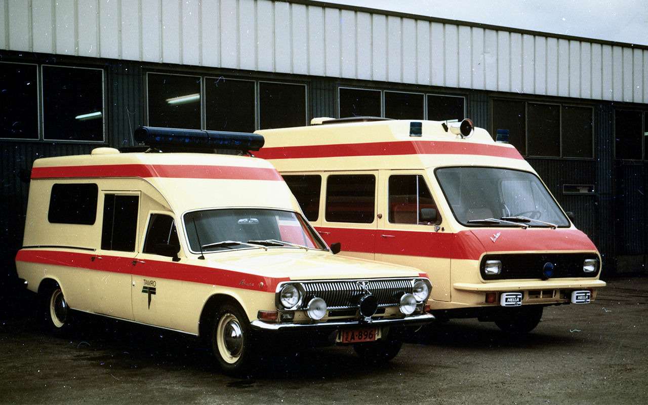 Финская фирма Tamro из Тампере делала на основе советских «санитарок» высокие реанимобили. В том числе построили небольшое количество машин и на базе Волги.