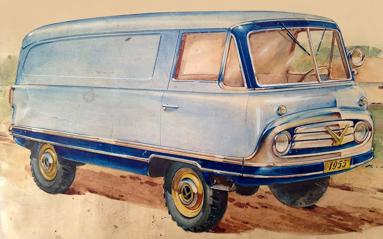 Эскиз Владимира Арямова, 1955 г.