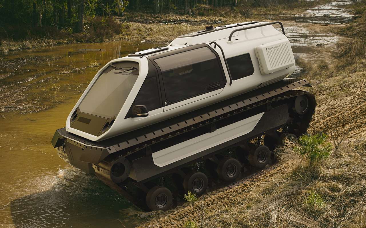 Российский вездеход с пластиковой подвеской — как это работает? (видео)