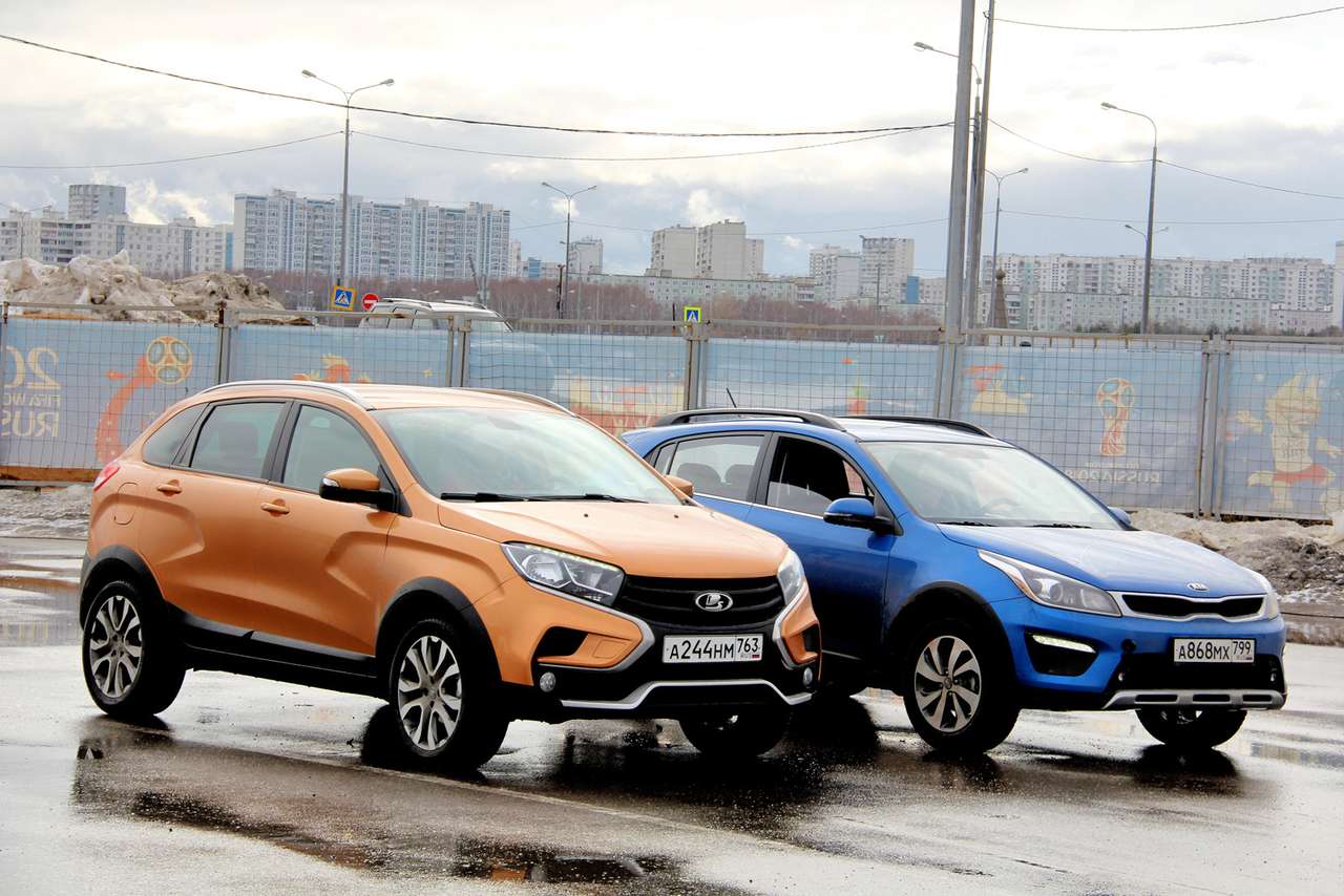 Lada XRAY Cross и Kia Rio X-Line: смотрим на просвет