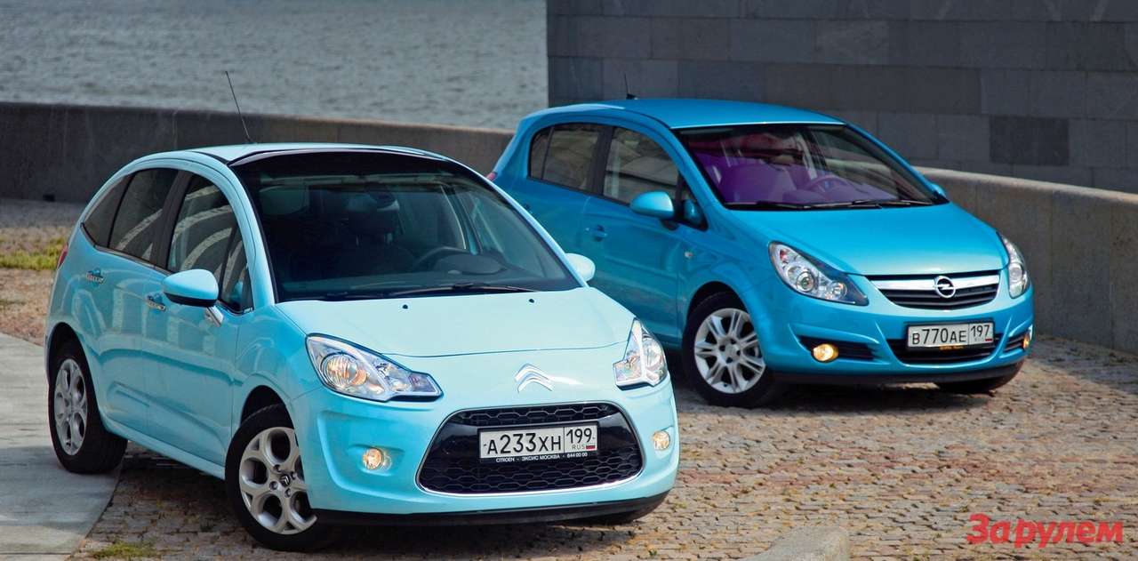 Citroen C3 (цена – 640 500 руб.) и Opel Corsa (цена – 610 000 руб.)