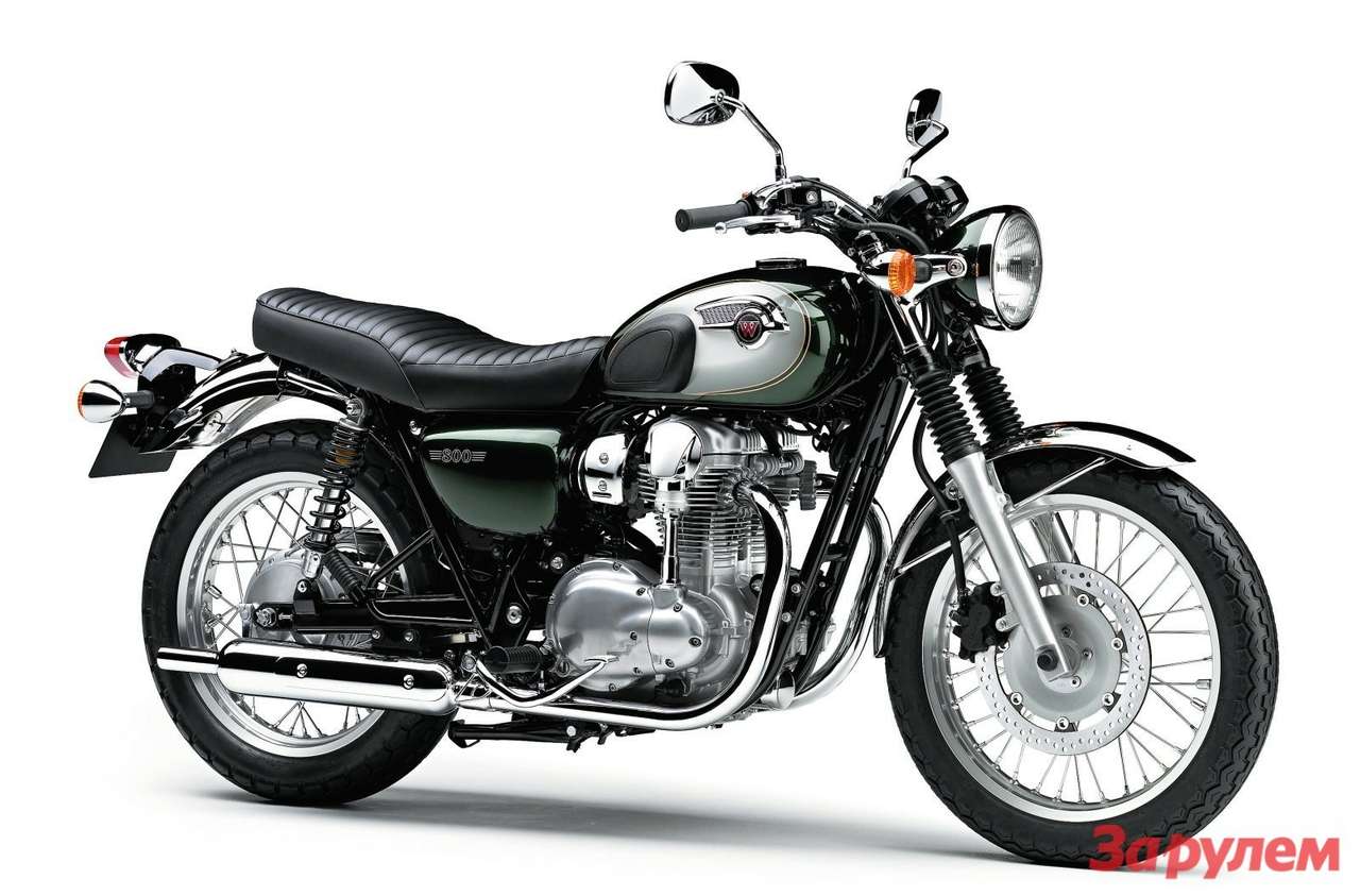 Kawasaki W800: неоклассик, 2011 г., 773 см³, 48 л.с., 216 кг.