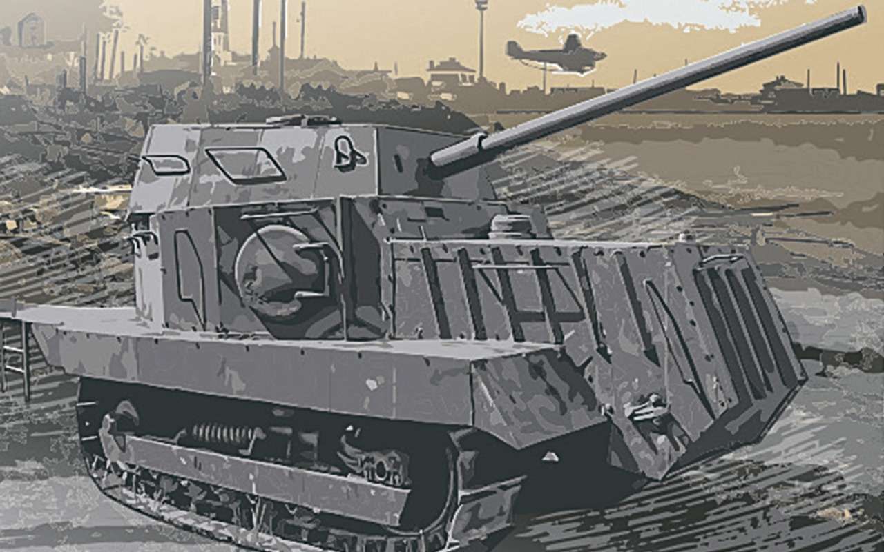 Трактор «На испуг» – пример военного тюнинга