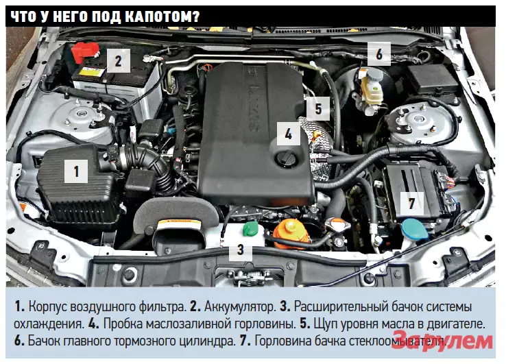 Что находится под капотом автомобиля схема