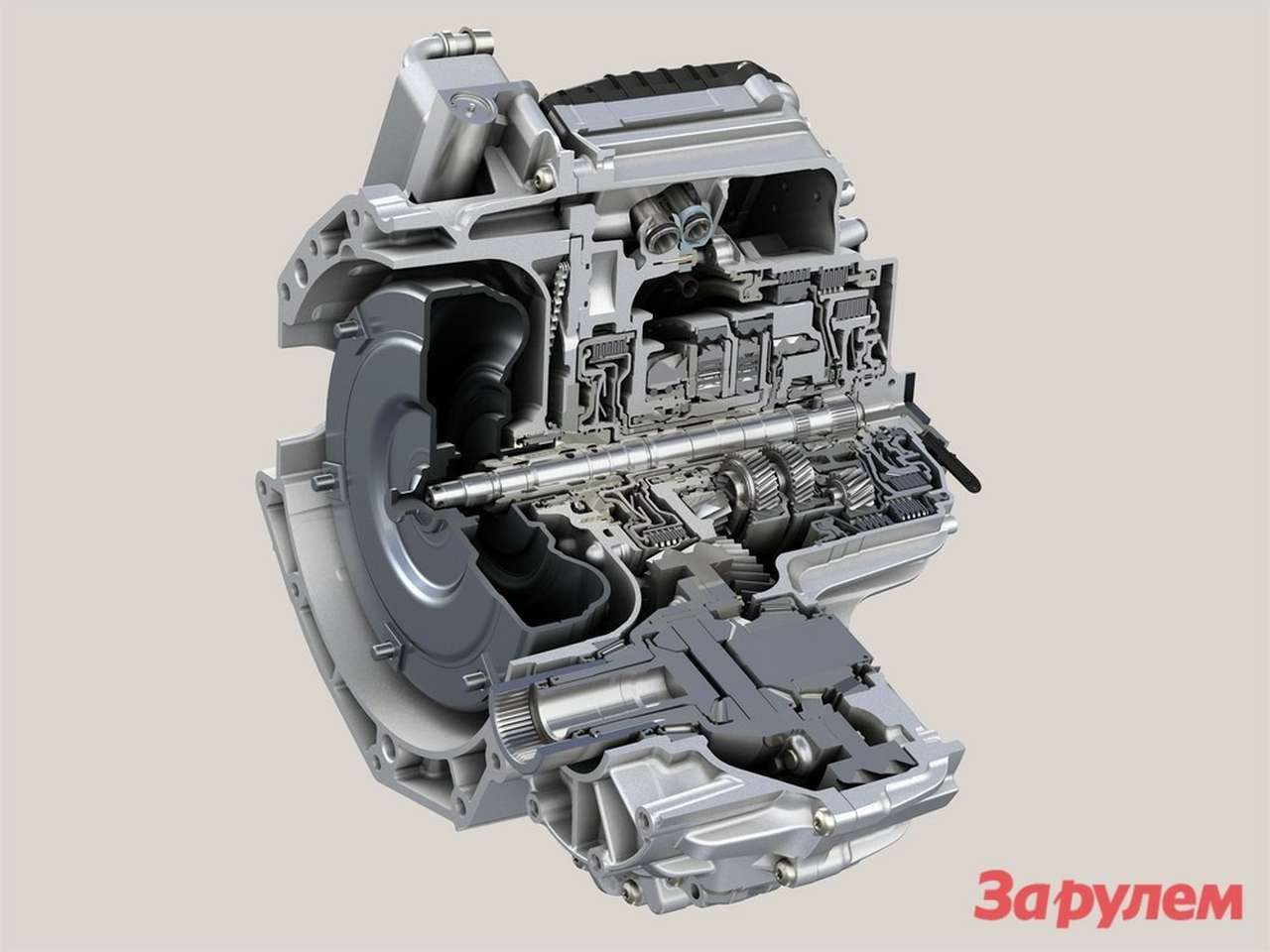 Коробка 9НР в разрезе