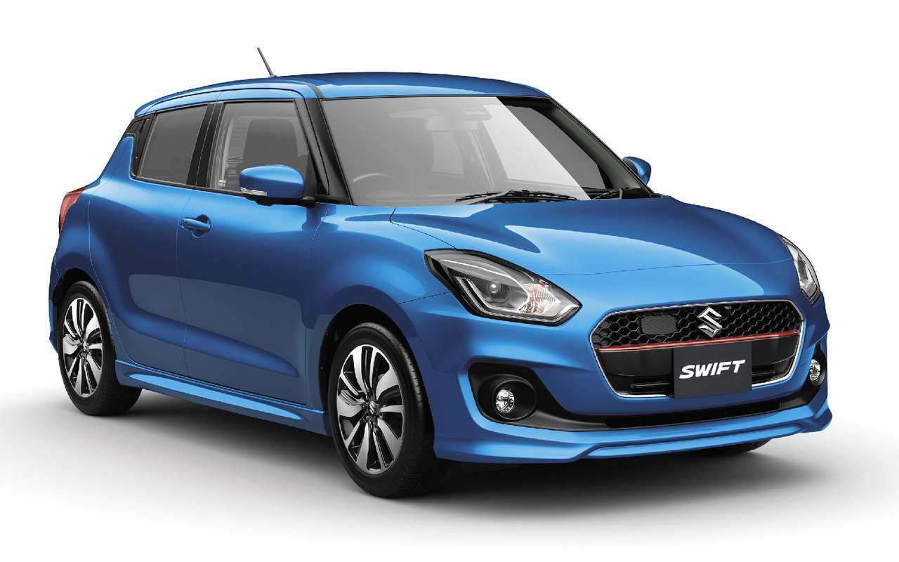 Новый Swift будет доступен только с пятидверным кузовом. Версии RS имеют более рельефные, чем у прочих модификаций, бамперы и пороги.