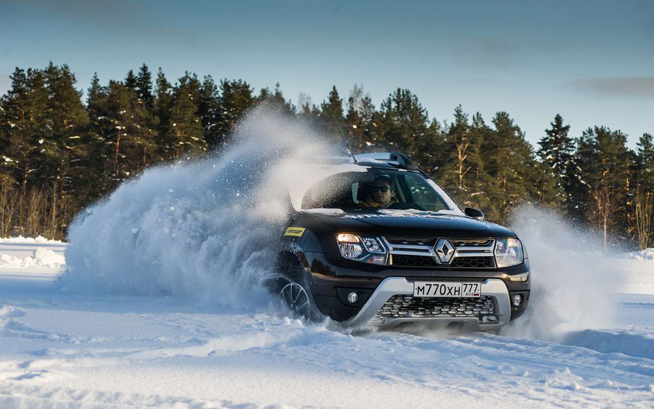 Карельский дрифт: кроссоверы Renault на льду Ладожского озера