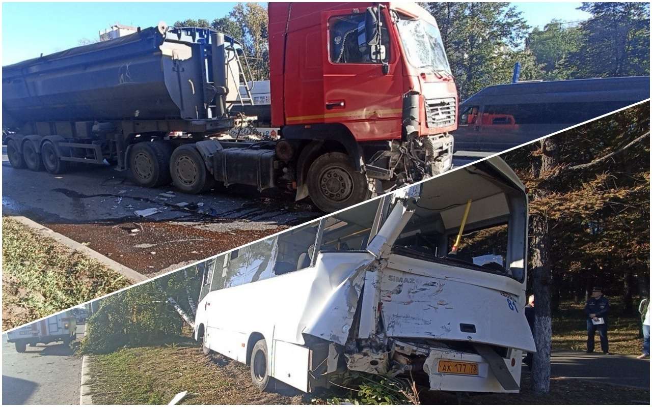 В ДТП попали 40 человек: пассажирский автобус столкнулся с грузовиком